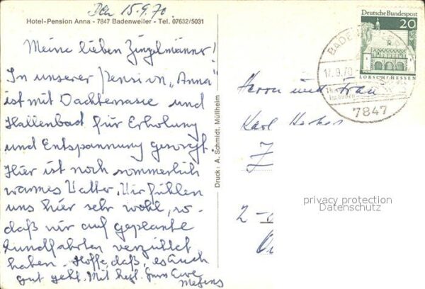 Badenweiler Hotel-Pension Anna – Bild 2