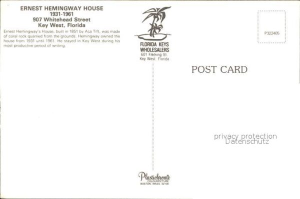 Key West Ernest Hemingway House – Bild 2
