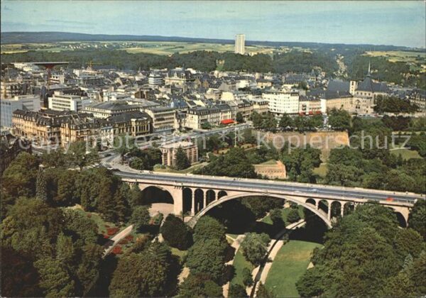 LUXEMBOURG  Luxemburg Fliegeraufnahme Pont Adolphe Boulevard
