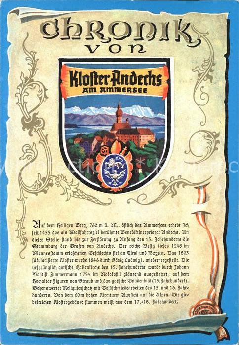 Kloster Andechs Chronik