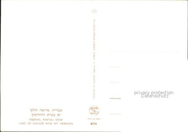 Tiberias Lake Galilee Mt. Hermon – Bild 2