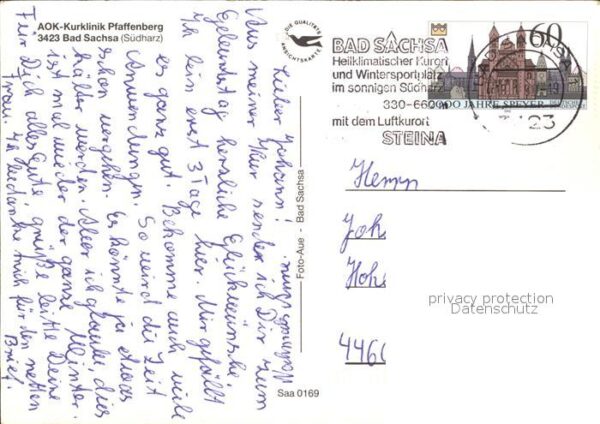 Bad Sachsa Harz AOK Kurklinik Pfaffenberg – Bild 2