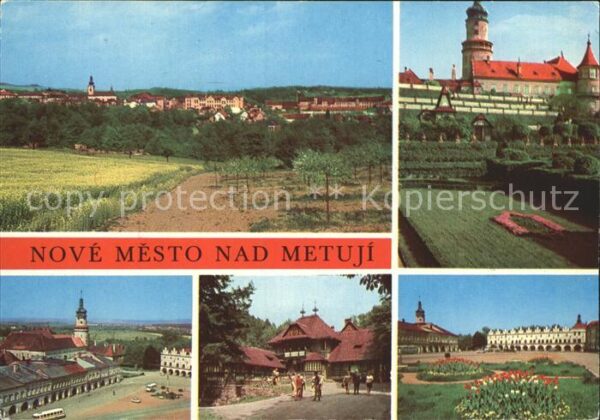 Nove Mesto nad Metuji Celkovy pohled Zamek Namesti Chata Pekl