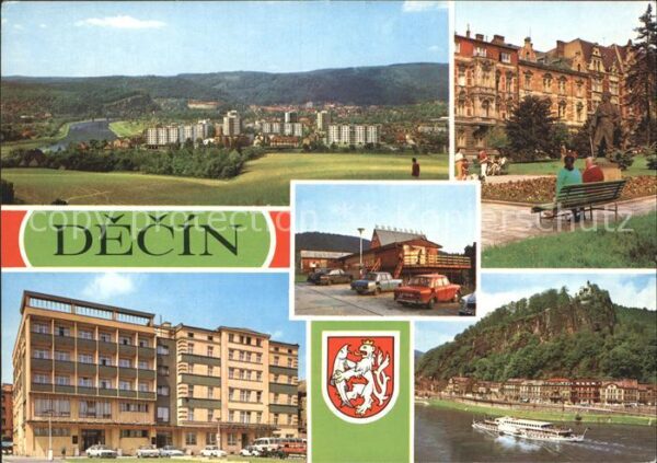 Decin Boehmen Neubauten Park Hotel Felsen