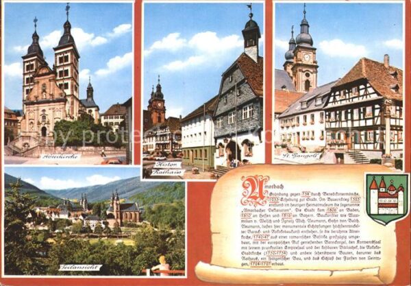 Amorbach Miltenberg Abteikirche Historisches Rathaus St Gan