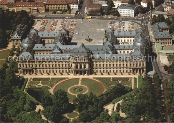 Wuerzburg Residenz Fliegeraufnahme