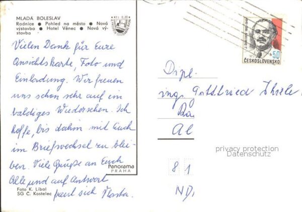 Mlada Boleslav Jungbunzlau Radnice Pohled na mesto Nova vystavba H – Bild 2