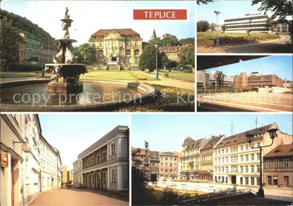 Teplice Kurhaus Brunnen Kulturzentrum Platz