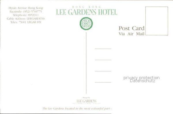 Hong Kong Lee Gardens Hotel – Bild 2