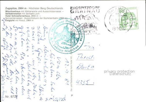 Zugspitze Münchnerhaus Wetterwarte Seilbahnstatio – Bild 2