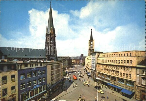 Gelsenkirchen Sparkasse und Neumarkt Kirche