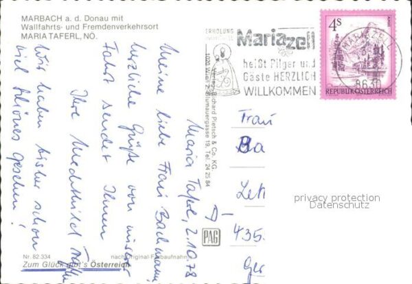 Marbach Donau mit Wallfahrtsort Maria Taferl Kloster – Bild 2