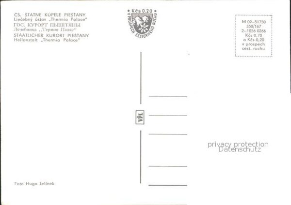 Piestany Heilanstalt Thermia Palace Staatlicher – Bild 2