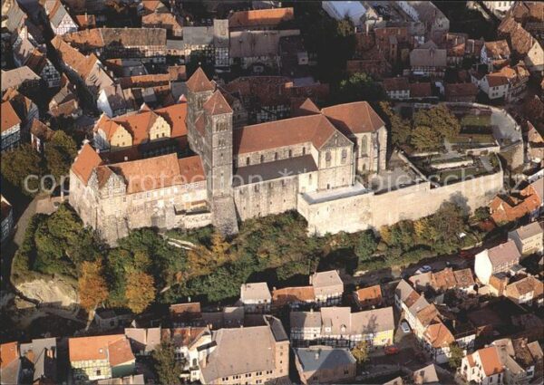 Quedlinburg Stiftskirche Schlosskirche Fliegeraufna