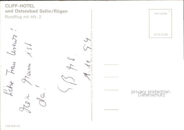 Sellin Ruegen Cliff Hotel Rundflug Fliegeraufnahme – Bild 2