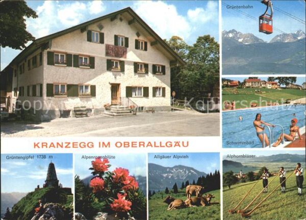 Kranzegg Haus Geiss Schwimmbad Alphornbläser Alp