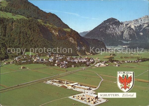 Schlitters Tirol Eingang ins Zillertal Sonnwendgebirge R