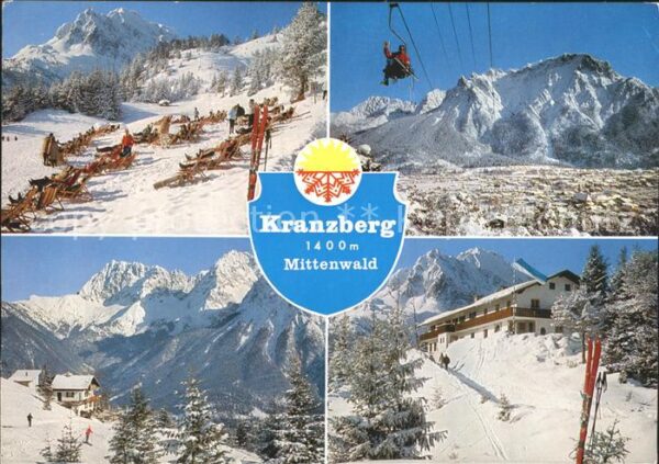 Mittenwald Bayern Skigebiet Kranzberg Sessellift Wetterst