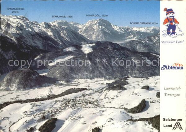 Abtenau Wintersportort im Lammertal Alpenpanora