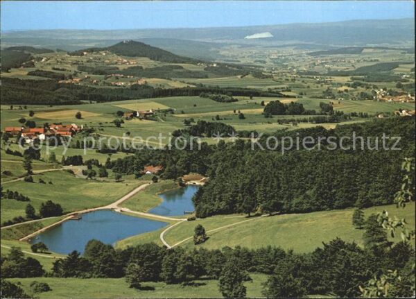 Poppenhausen Wasserkuppe Panorama Blick von der Wasserkuppe Eube