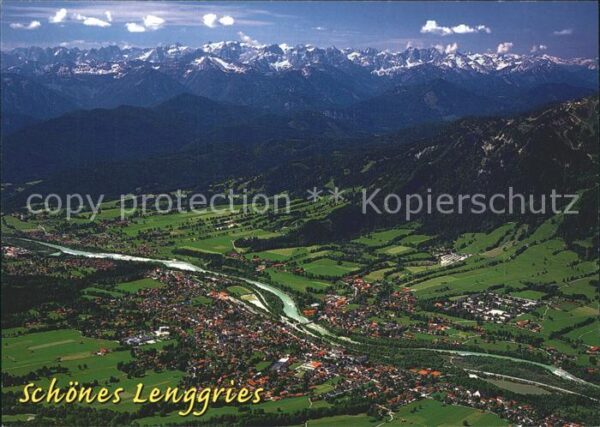 Lenggries Alpenpanorama Fliegeraufnahme