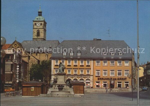 Schweinfurt Marktplatz Friedrich Rückert Denkmal Jo