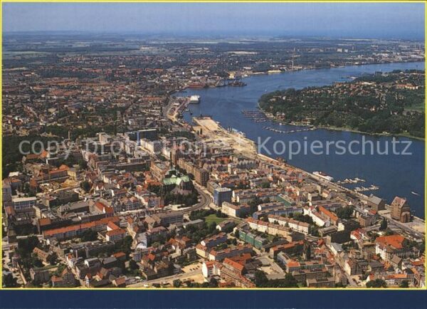 Rostock Hansestadt an der Warnow Fliegeraufnahm