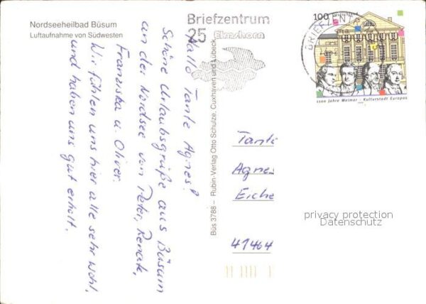 Buesum Nordseebad Luftaufnahme von Südwesten – Bild 2
