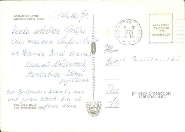 Marianske Lazne Interhotel Palace Praha – Bild 2