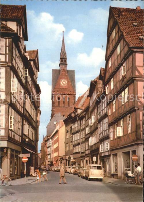 Hannover Kramerstrasse mit Marktkirche