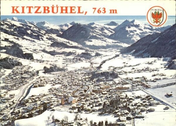 Kitzbuehel Tirol Wintersportplatz Alpenpanorama Fliegera
