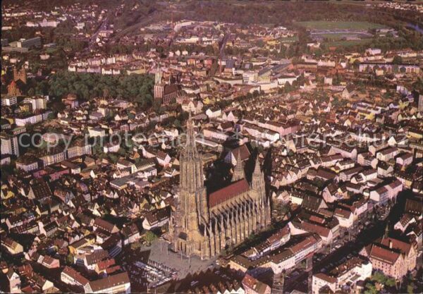 Ulm Donau Zentrum Münster Fliegeraufnahme