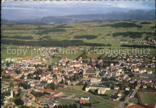 Lindenberg Allgaeu Höhenluftkurort Fliegeraufnahme