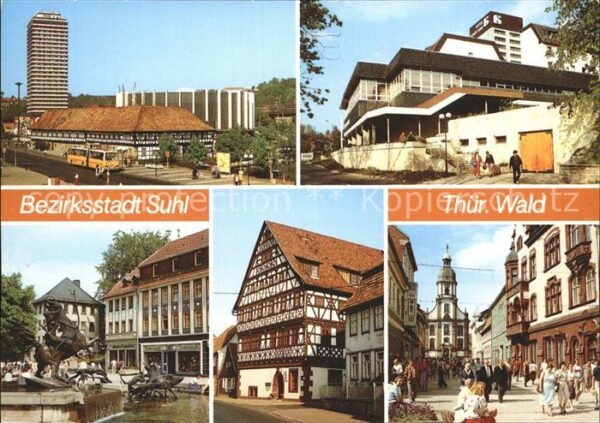 Suhl Thueringer Wald Hochhaus Waffenmuseum Stadthalle Hotel