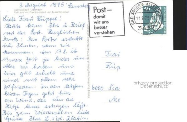 Allendorf Bad Sooden Rathaus mit Glockenspiel Marktbrunnen F – Bild 2