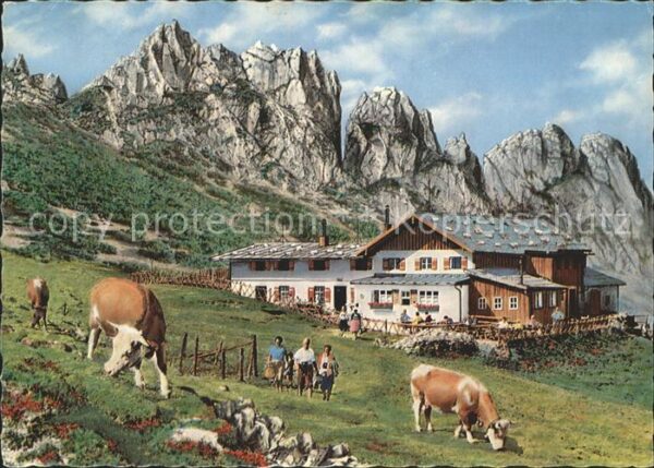 Aschau Chiemgau Steinlingalm mit Kampenwand Bayerische