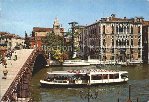 Venezia Venedig Ponte dell Accademia e Palazzo Franchet
