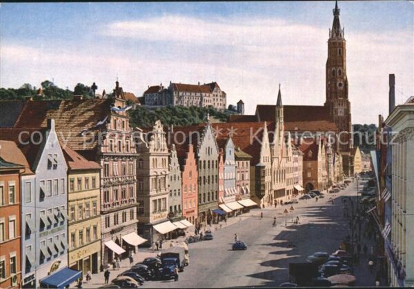 Landshut Isar Altstadt Kirche Burg Trausnitz