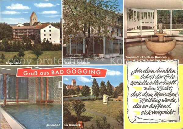 Bad Goegging Kurheim Trajansbad Trinkhalle Brunnen K