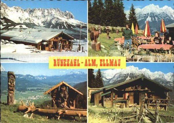 Ellmau Tirol Rübezahl Alm Brunnen Alpenpanorama