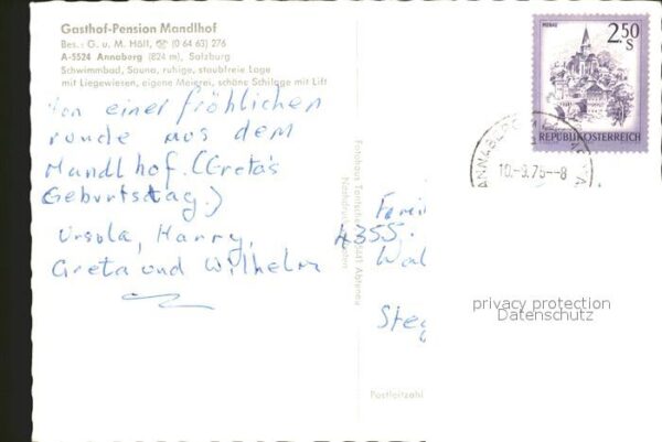 Annaberg-Lungoetz Gasthof Pension Mandlhof Swimming Pool – Bild 2