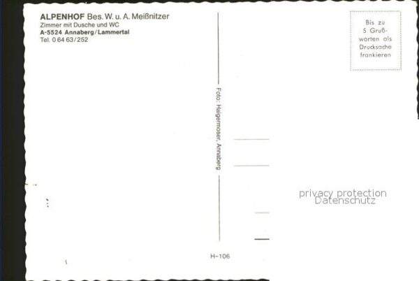Annaberg-Lungoetz Alpenhof Hotel Pension – Bild 2