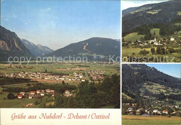 Nussdorf-Debant Gesamtansicht mit Alpenpanorama