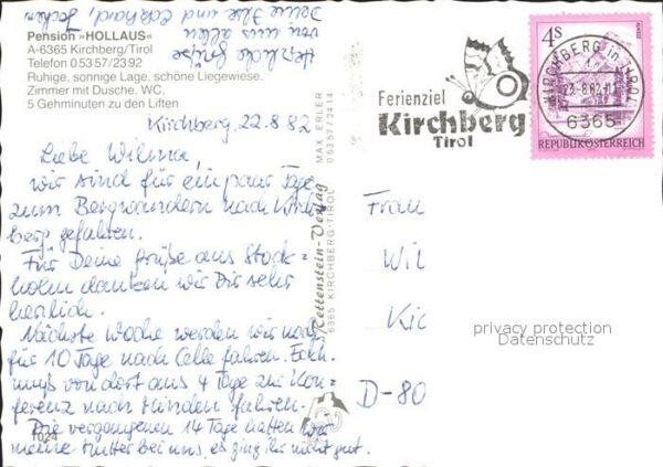 Kirchberg Tirol Pension Hollaus – Bild 2