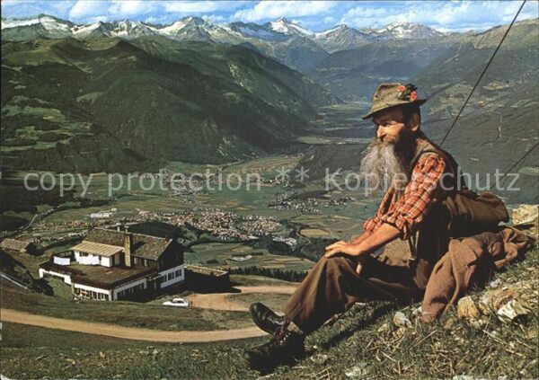 St Lorenzo Kronplatz Blick gegen Zillertaler Alpen