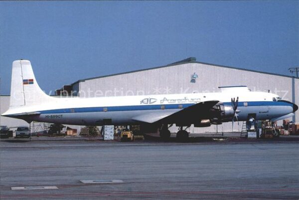 Flugzeuge Zivil Aerochago HI-599CT Douglas DC7CF c/n 45