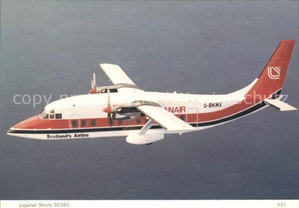Flugzeuge Zivil Loganair Shorts SD360 G-BKMX