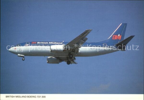 Flugzeuge Zivil British Midland Boeing 737-300