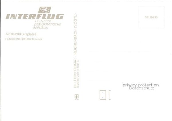 Flugzeuge Zivil Interflug A-310 – Bild 2