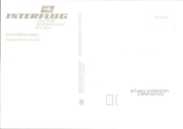 Flugzeuge Zivil Interflug A-310 – Bild 2